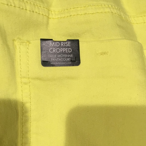 NWT yellow Buffalo cropped pants/jeans - Picture 6 of 7